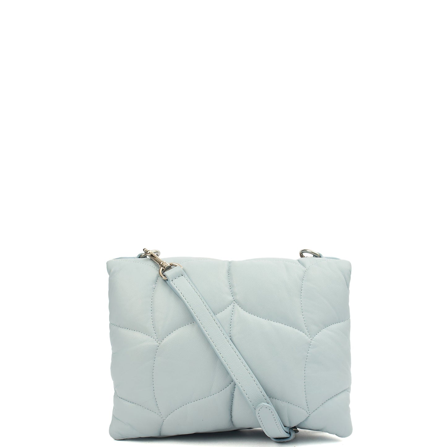 Mulberry Cross Body Little Softie in Poplin Blue, Leather — Back View