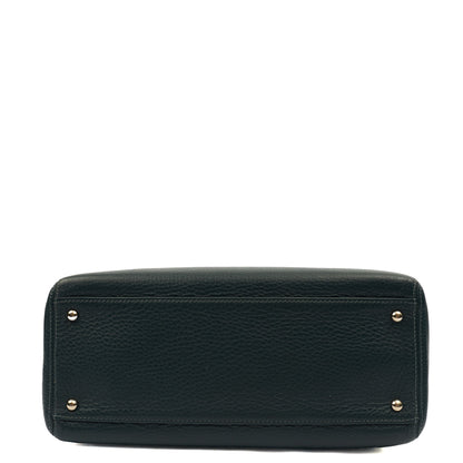 Chanel Tote Executive Cerf Tote- Small in Blue, Calfskin Leather — Lifestyle View
