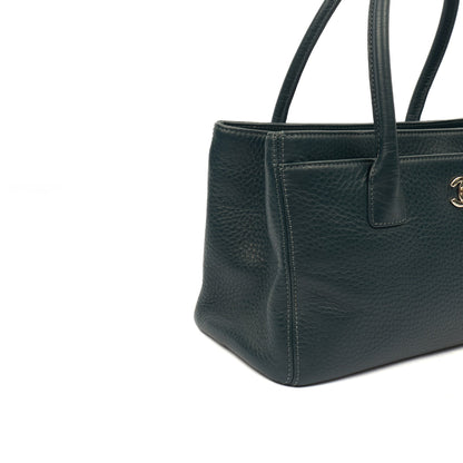 Chanel Tote Executive Cerf Tote- Small in Blue, Calfskin Leather — Alternate View 8
