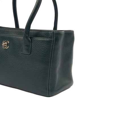 Chanel Tote Executive Cerf Tote- Small in Blue, Calfskin Leather — Alternate View 7