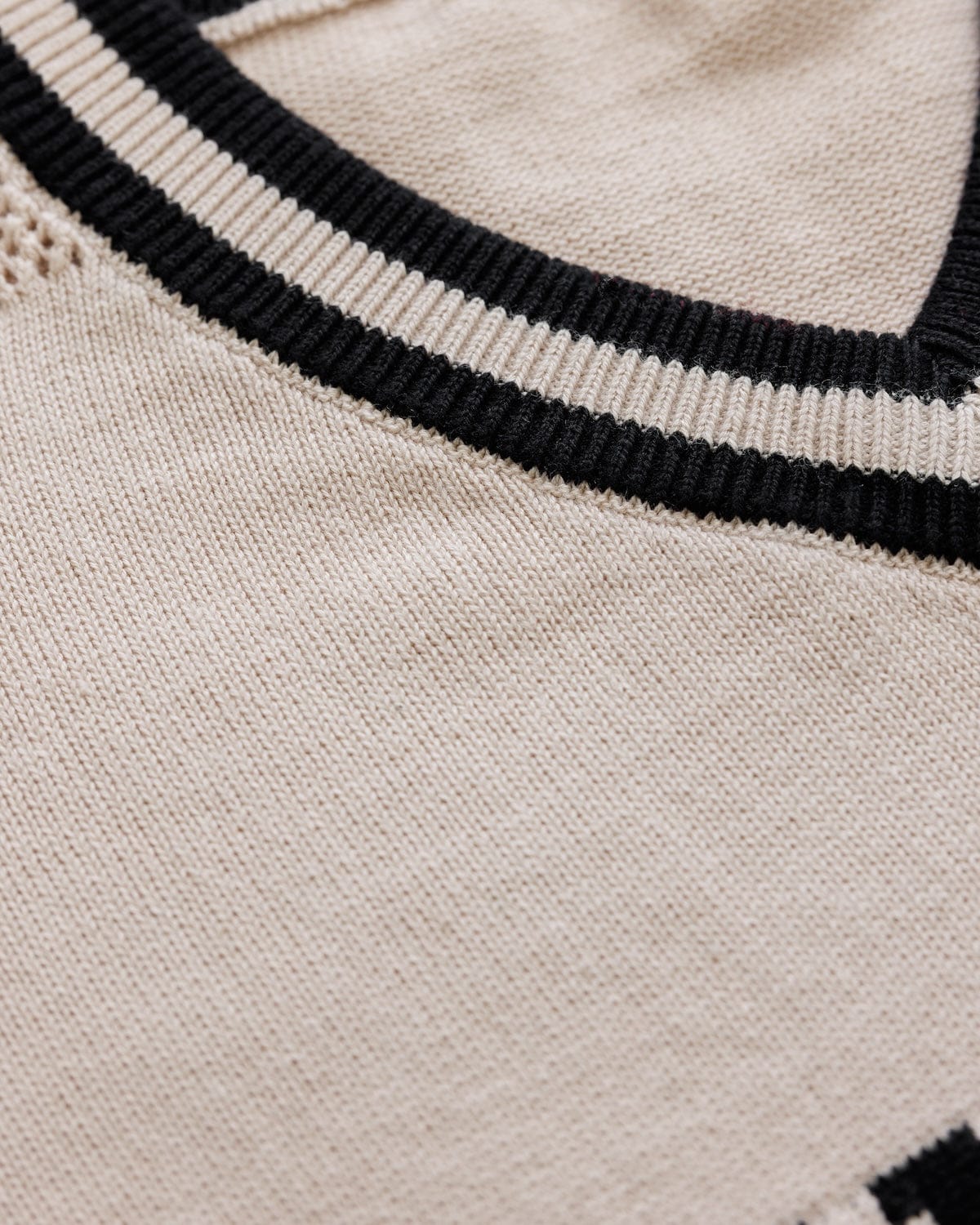 Benir Clothing God’s Timing 83 knit Jersey - Cream — XS — Detail View