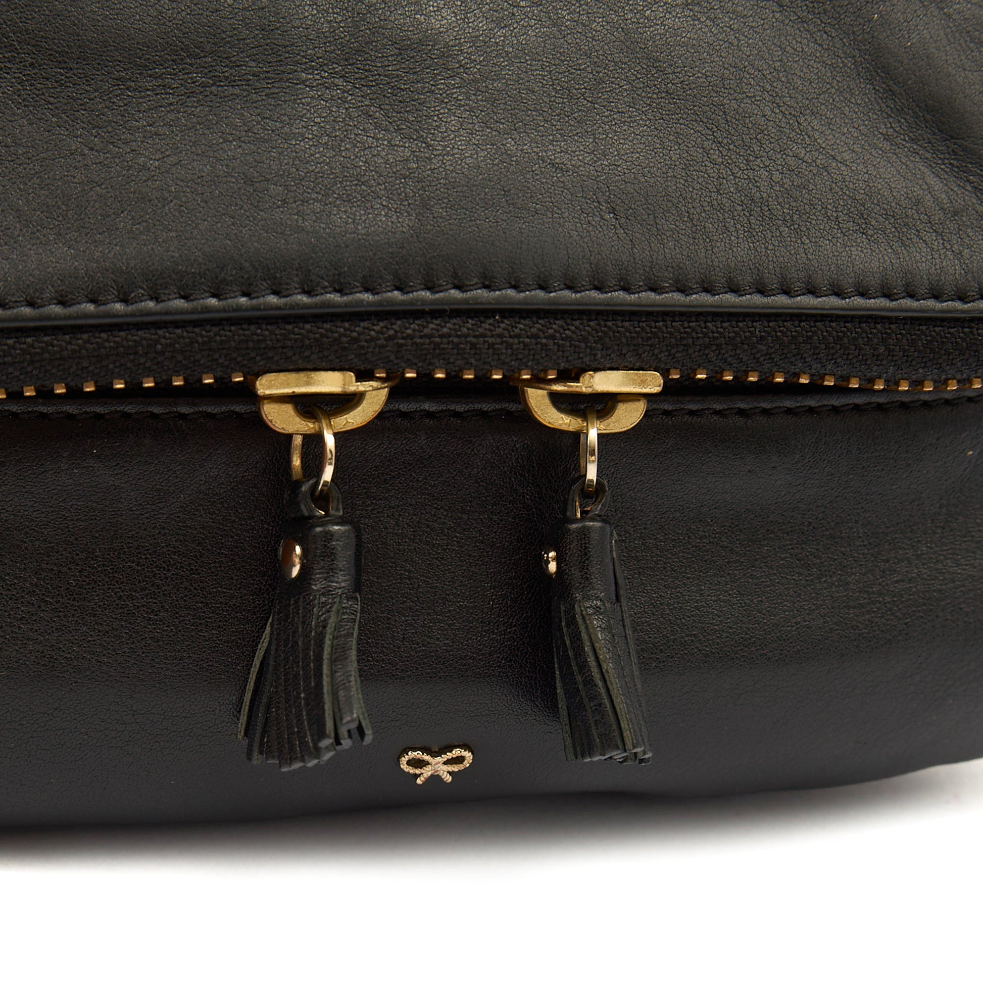 Anya Hindmarch Cross Body Maxi Zip Crossbody in Black, Leather — Alternate View 11
