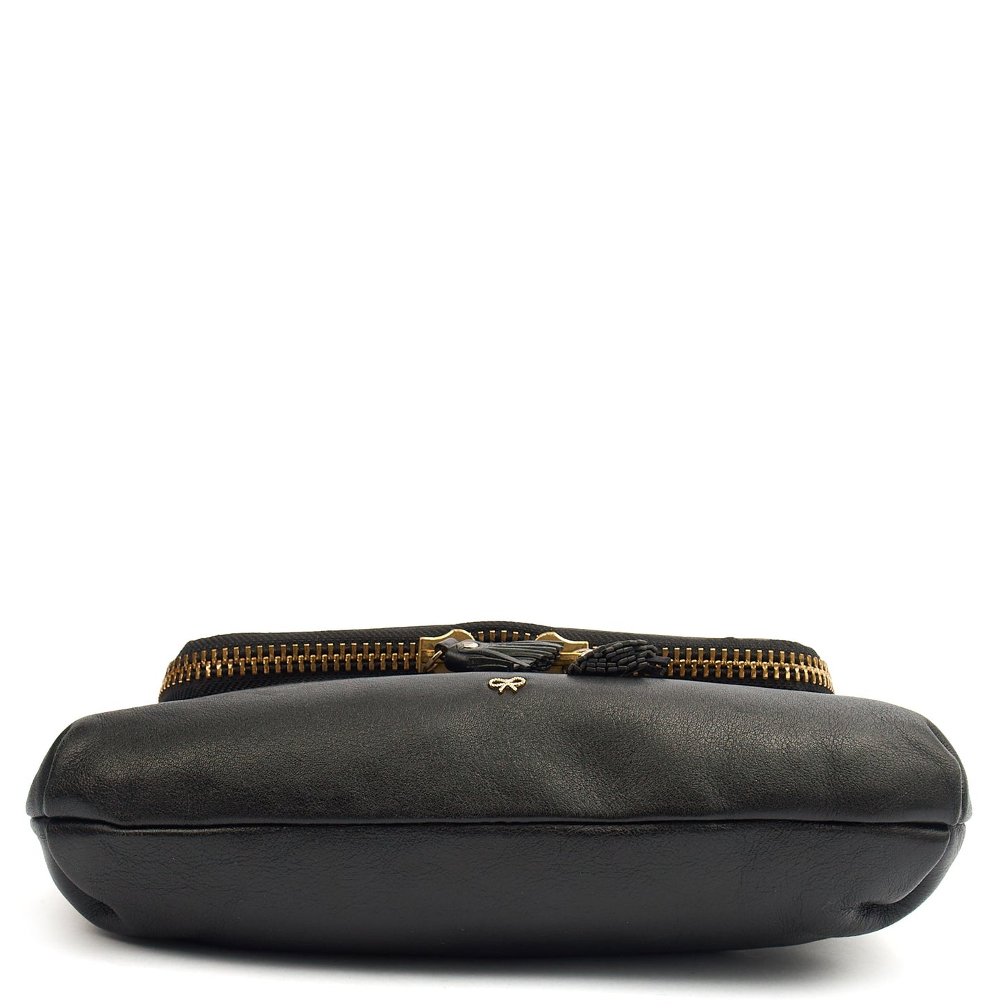 Anya Hindmarch Cross Body Maxi Zip Crossbody in Black, Leather — Top View