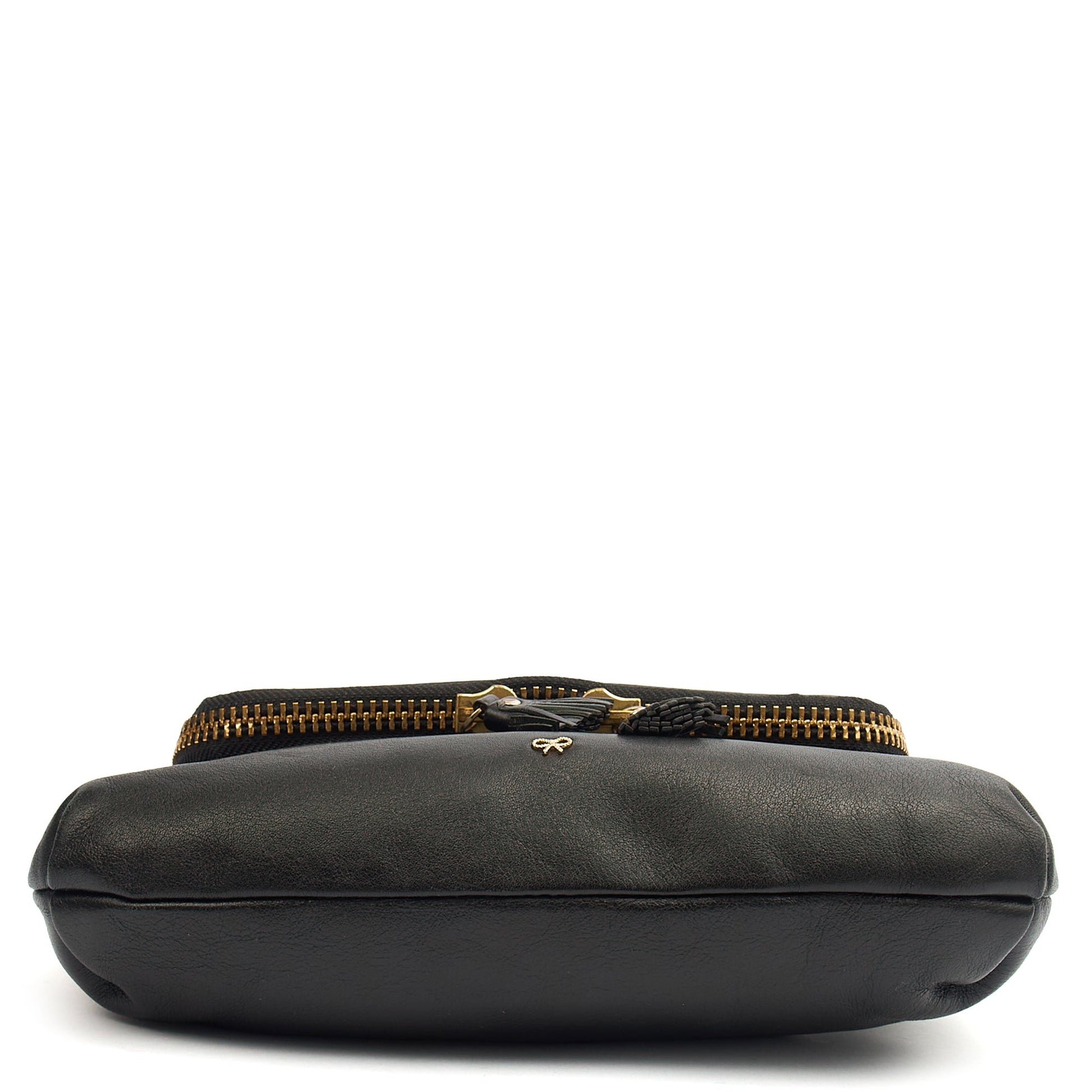 Anya Hindmarch Cross Body Maxi Zip Crossbody in Black, Leather — Top View