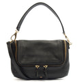 Anya Hindmarch Cross Body Maxi Zip Crossbody in Black, Leather — Front View