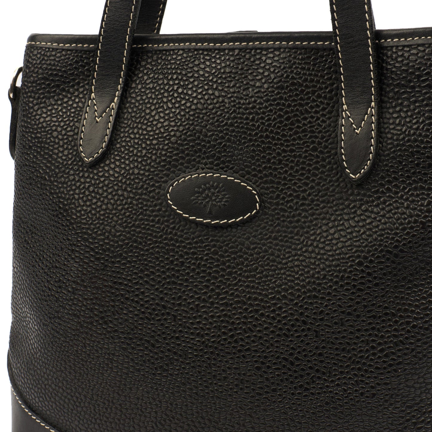 Mulberry Tote Vintage Tote  in Black, Scotchgrain — Alternate View 7