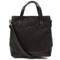 Mulberry Tote Vintage Tote  in Black, Scotchgrain — Front View