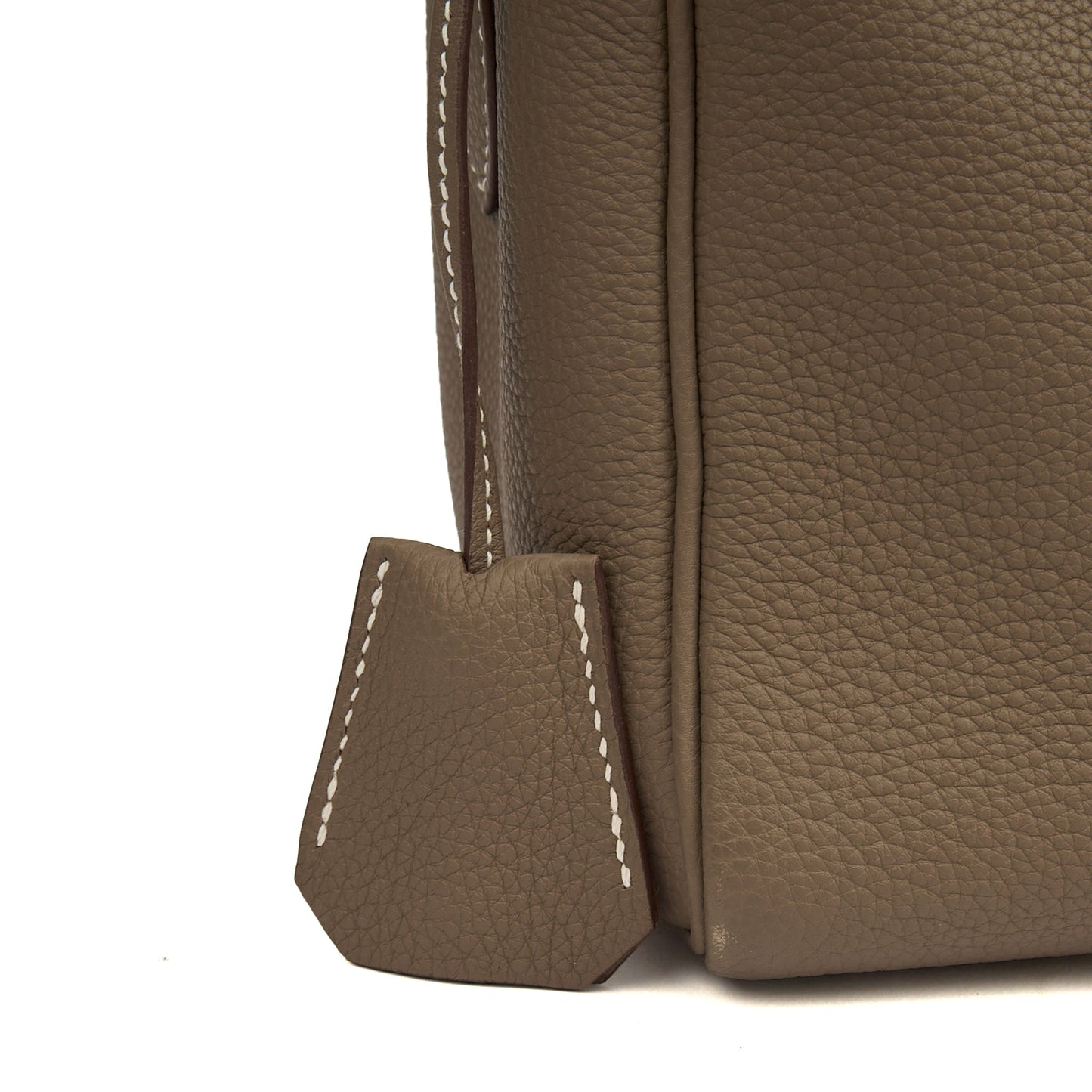 Hermes Kelly Messenger in Etoupe, Togo Leather — Alternate View 10