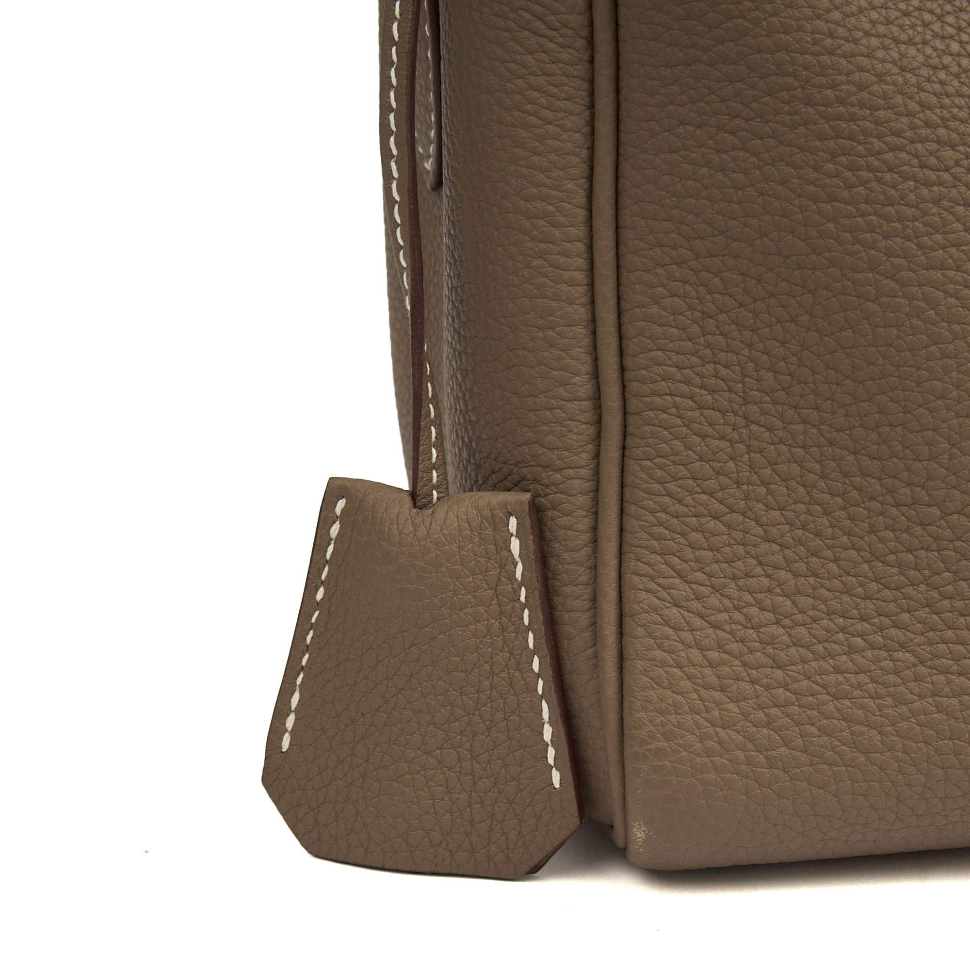 Hermes Kelly Messenger in Etoupe, Togo Leather — Alternate View 10