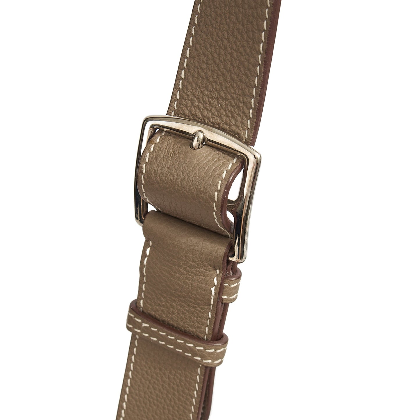 Hermes Kelly Messenger in Etoupe, Togo Leather — Alternate View 12