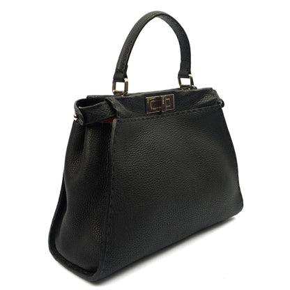 Fendi Tote Peekaboo - Medium in Black, Leather — Alternate View 8