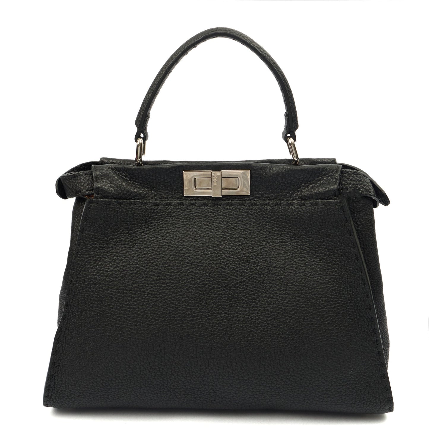 Fendi Tote Peekaboo - Medium in Black, Leather — Alternate View 9