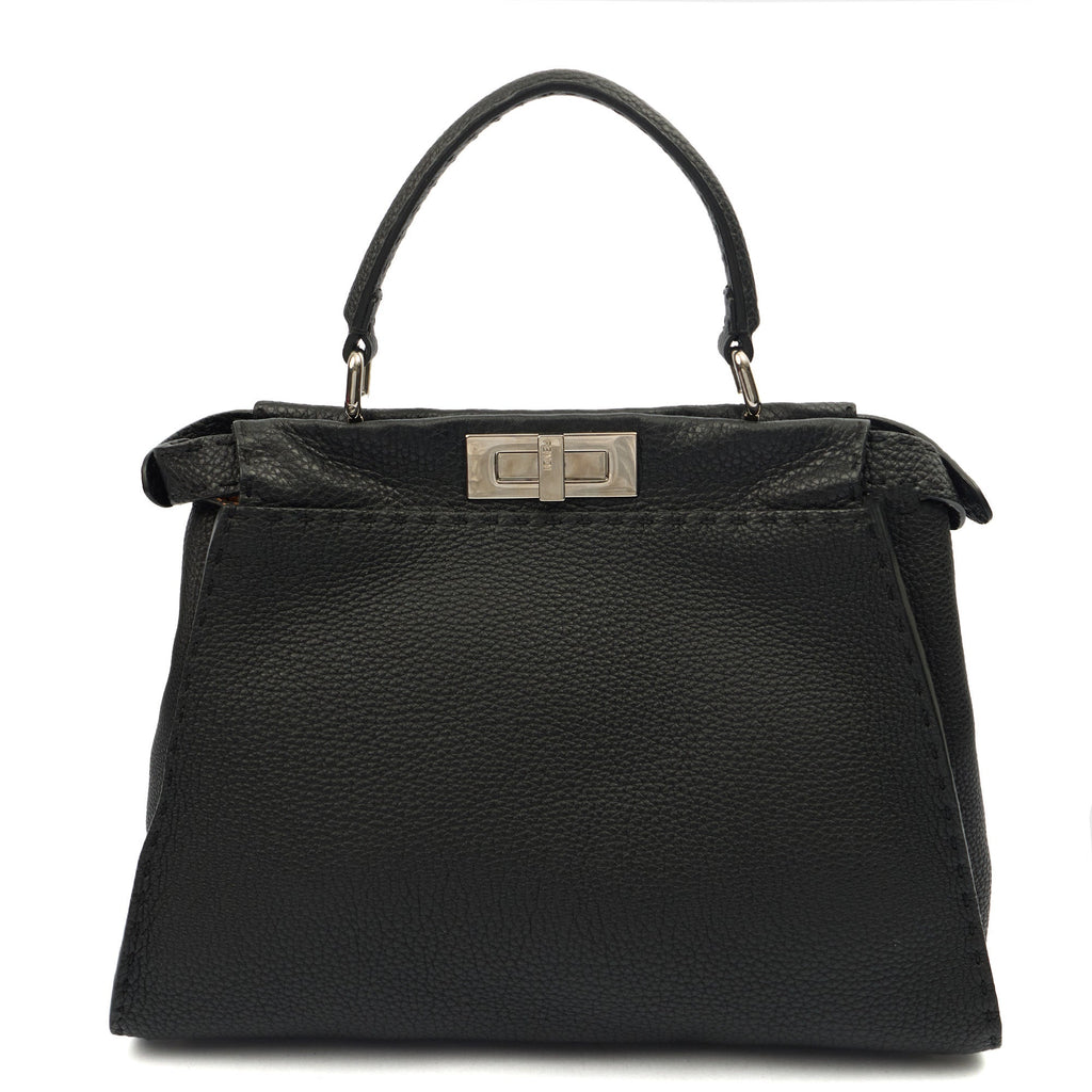 Fendi Tote Peekaboo - Medium in Black, Leather — Alternate View 15