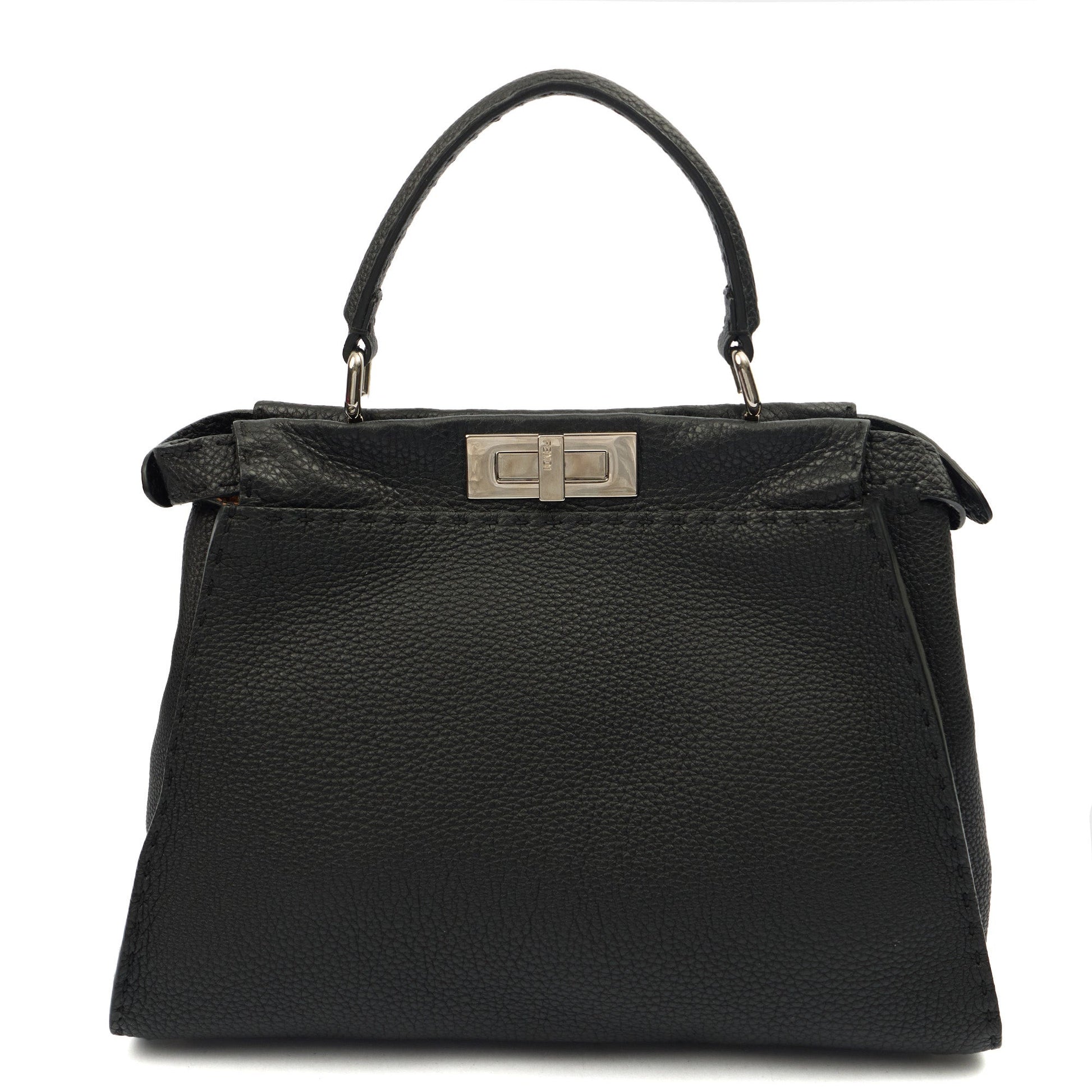 Fendi Tote Peekaboo - Medium in Black, Leather — Alternate View 15