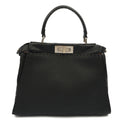 Fendi Tote Peekaboo - Medium in Black, Leather — Front View