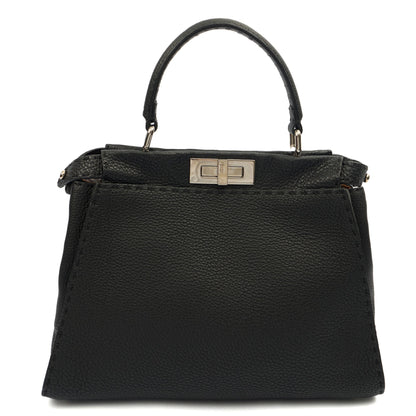 Fendi Tote Peekaboo - Medium in Black, Leather — Alternate View 7