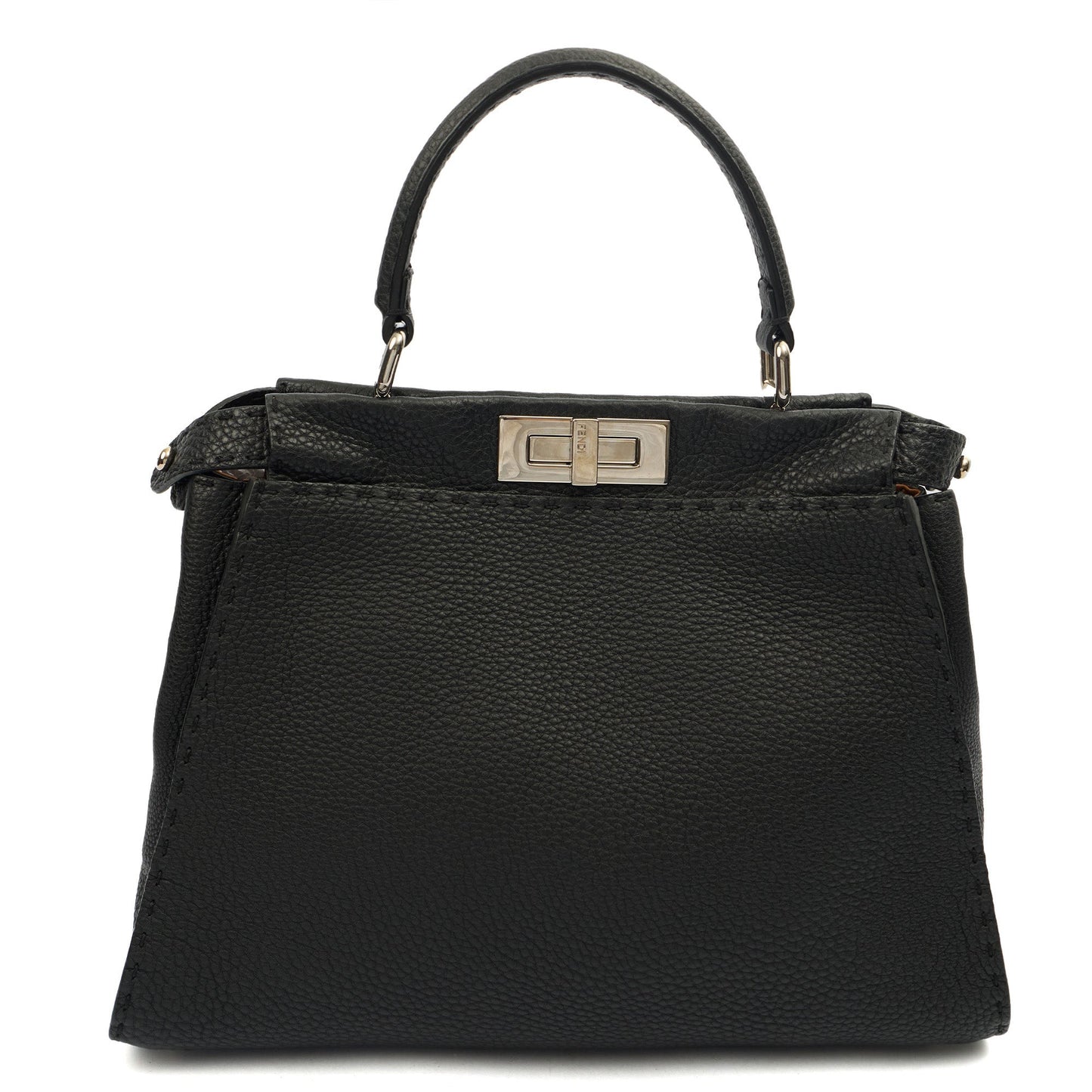 Fendi Tote Peekaboo - Medium in Black, Leather — Alternate View 13