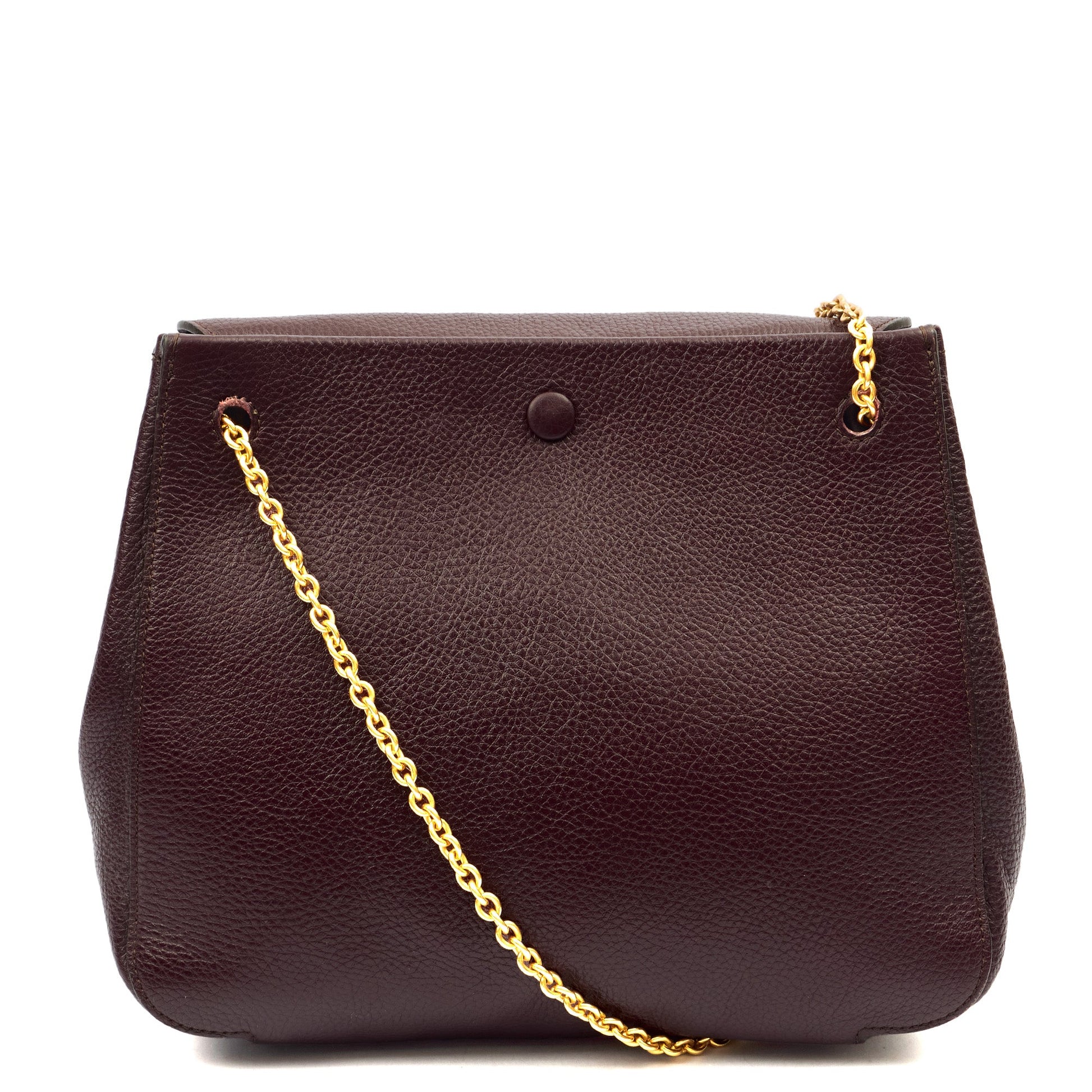 Mulberry Satchel Amberley in Oxblood, Leather — Back View