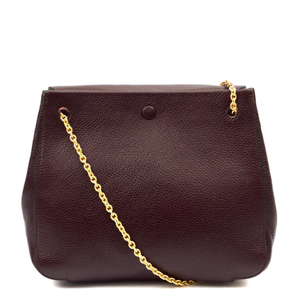 Mulberry Satchel Amberley in Oxblood, Leather — Back View