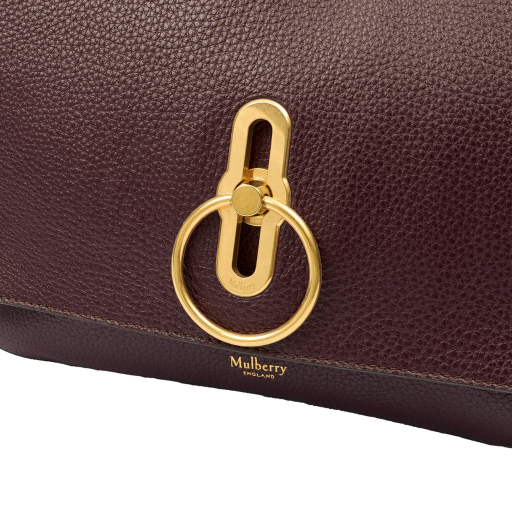 Mulberry Satchel Amberley in Oxblood, Leather — Lifestyle View