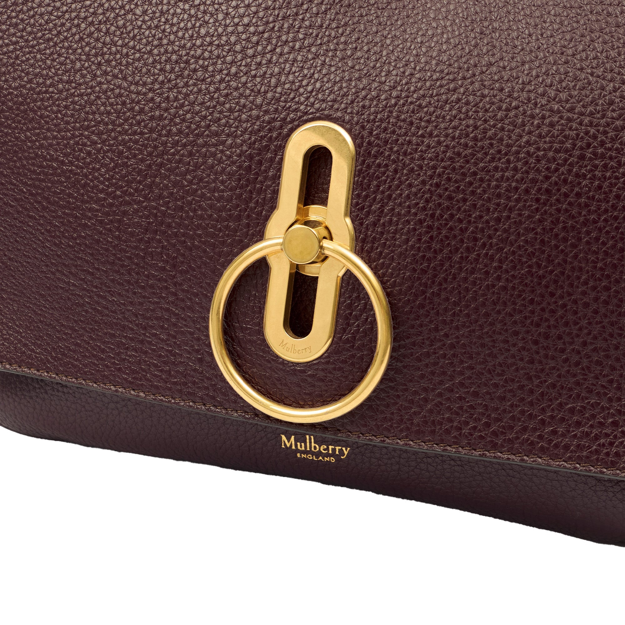 Mulberry Satchel Amberley in Oxblood, Leather — Alternate View 18