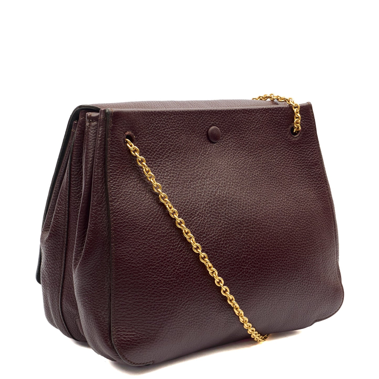 Mulberry Satchel Amberley in Oxblood, Leather — Side View