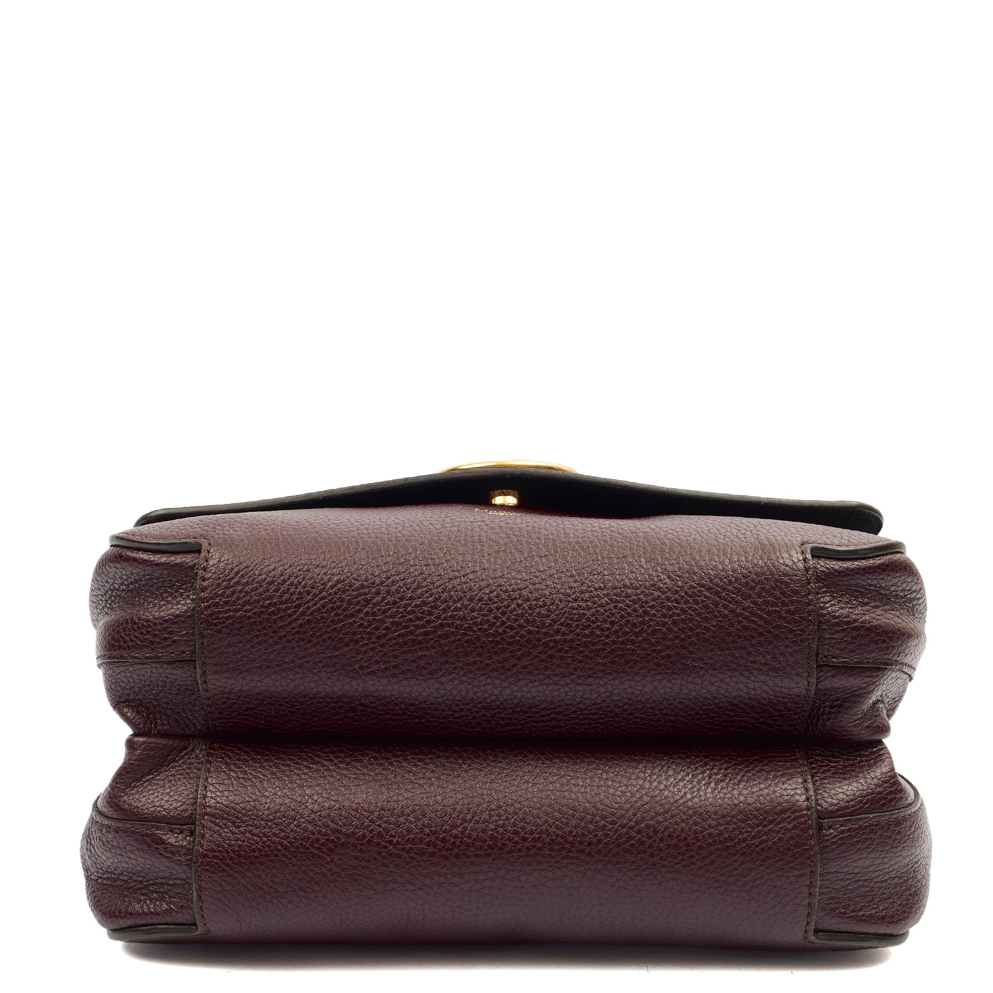 Mulberry Satchel Amberley in Oxblood, Leather — Top View