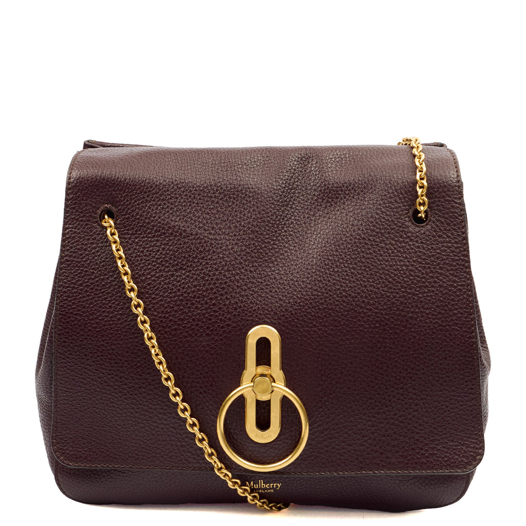 Mulberry Satchel Amberley in Oxblood, Leather — Front View