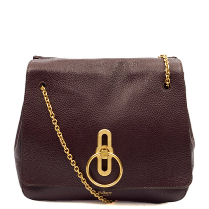 Mulberry Satchel Amberley in Oxblood, Leather — Front View