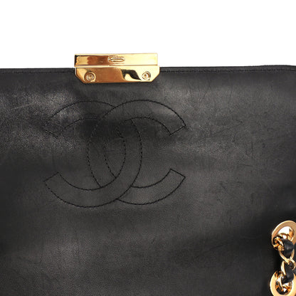Chanel Shoulder Bag Flap Bag in Black, Fabric — Alternate View 9