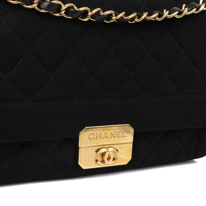 Chanel Shoulder Bag Flap Bag in Black, Fabric — Lifestyle View