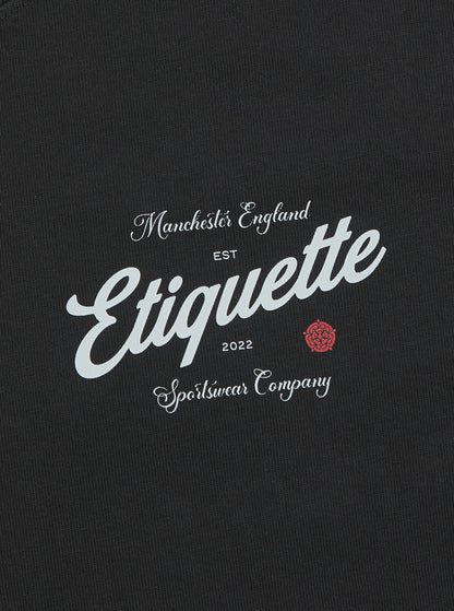 Etiquette The Rose Tee 'Black' — Faded Black — Size S — Detail View