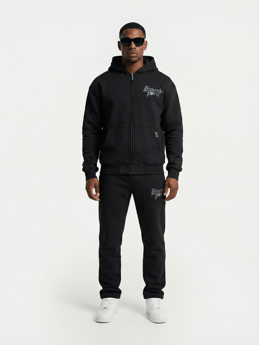 Legende Paris LND Tonal Jogger - Black — XS — Top View