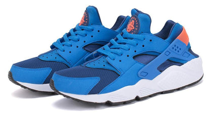 Nike Air Huarache Gym Blue-Bright Mango — UK 3 | EU 35.5 | US 3.5 — Top View