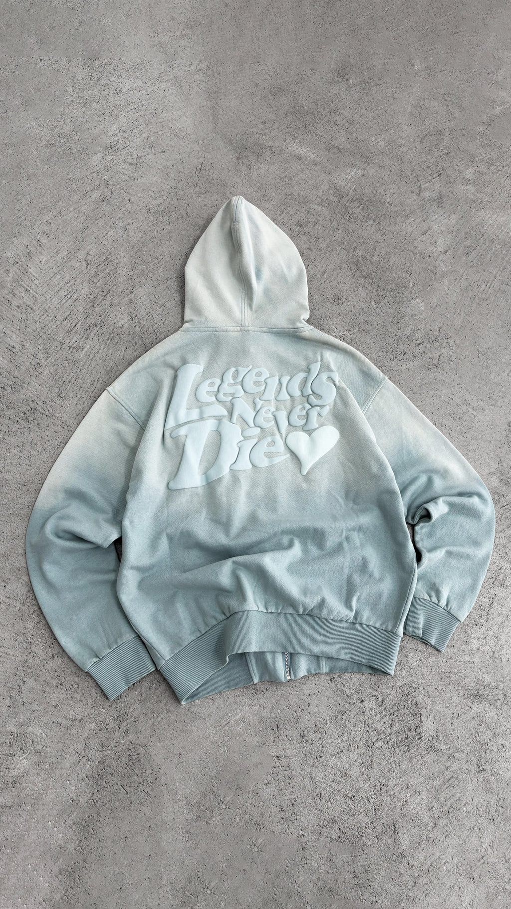 Legende Paris LND GRADIENT HOOD - ICY BLUE — XS — Alternate View 7