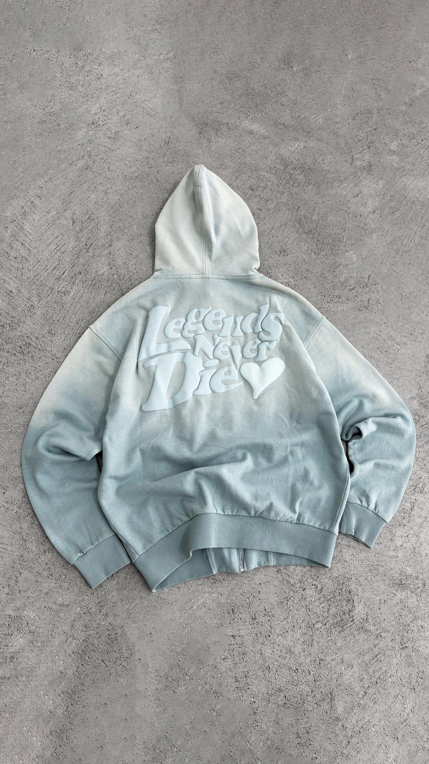 Legende Paris LND GRADIENT HOOD - ICY BLUE — XS — Alternate View 7