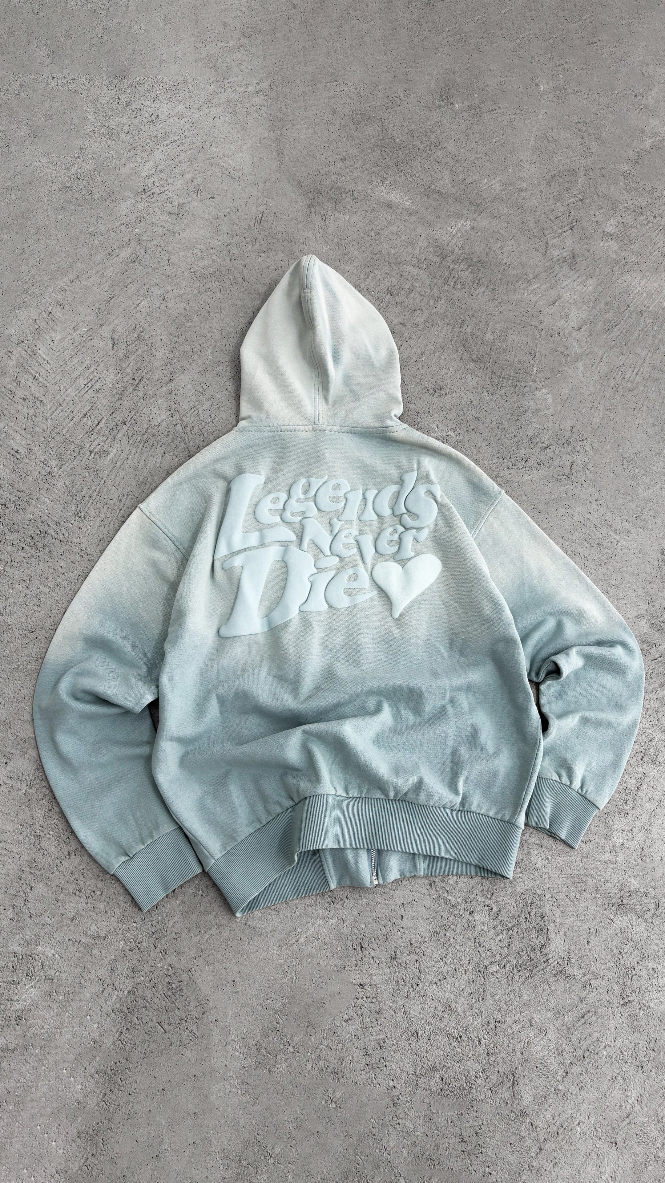 Legende Paris LND GRADIENT HOOD - ICY BLUE — XS — Alternate View 7