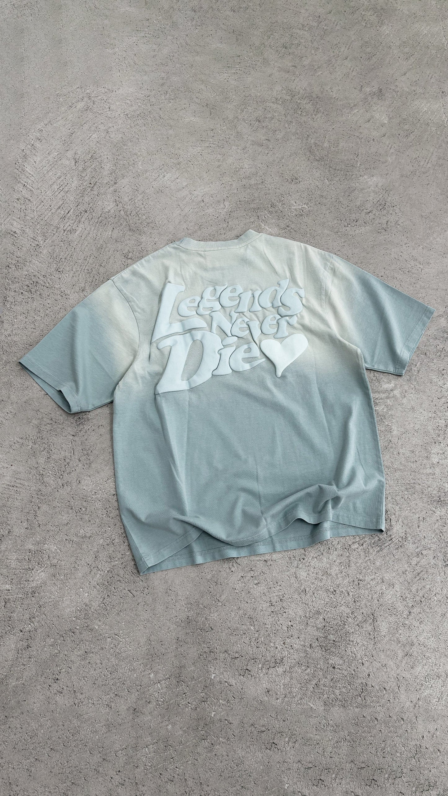 Legende Paris LND GRADIENT T-SHIRT - ICY BLUE — XS — Alternate View 8