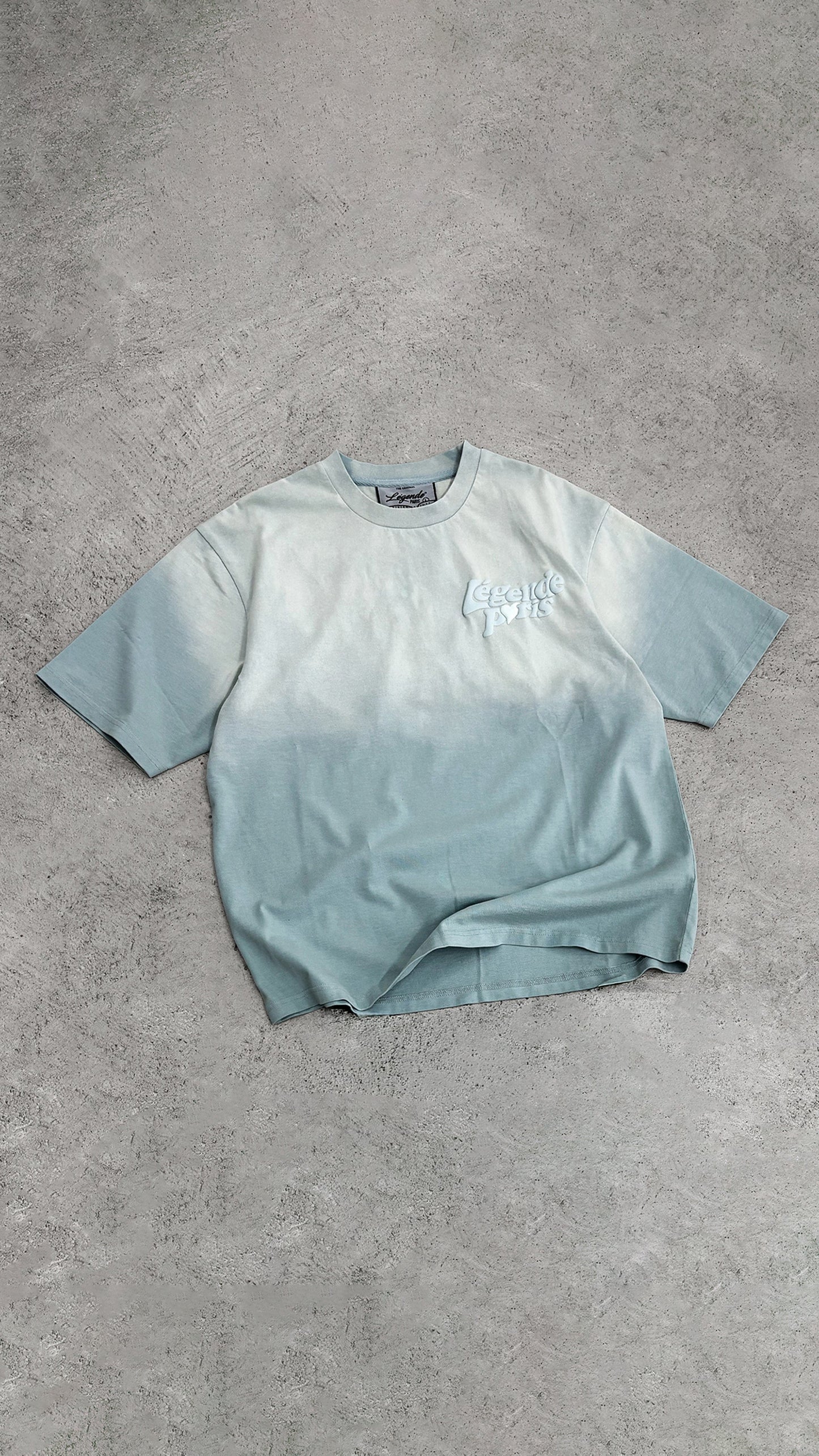 Legende Paris LND GRADIENT T-SHIRT - ICY BLUE — XS — Alternate View 7