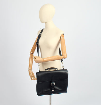 Mulberry Satchel Chiltern Satchel in Black, Leather — Side View
