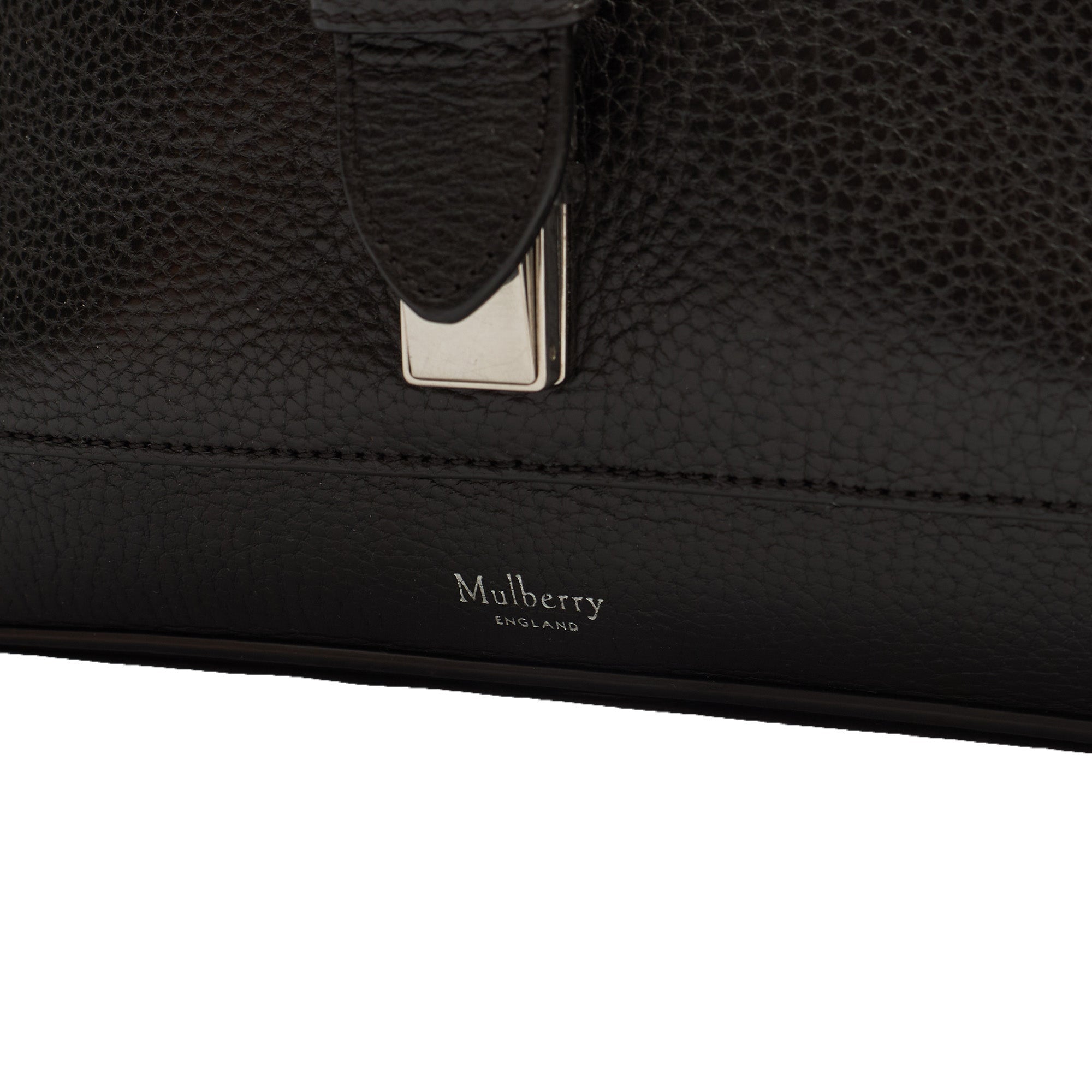 Mulberry Satchel Chiltern Satchel in Black, Leather — Lifestyle View