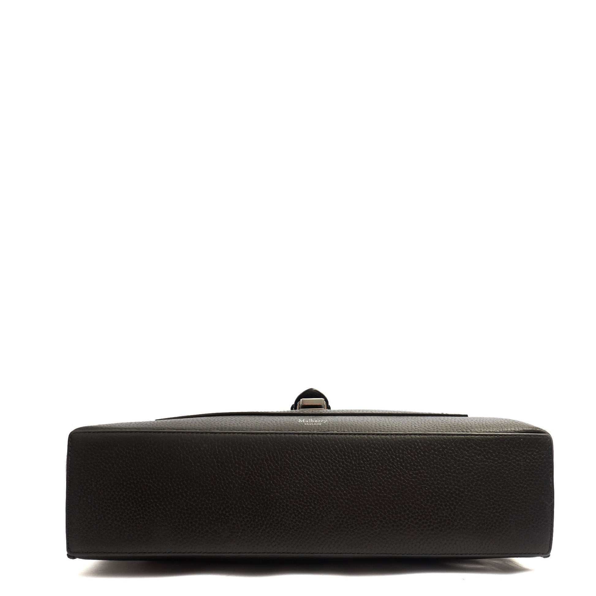 Mulberry Satchel Chiltern Satchel in Black, Leather — Top View