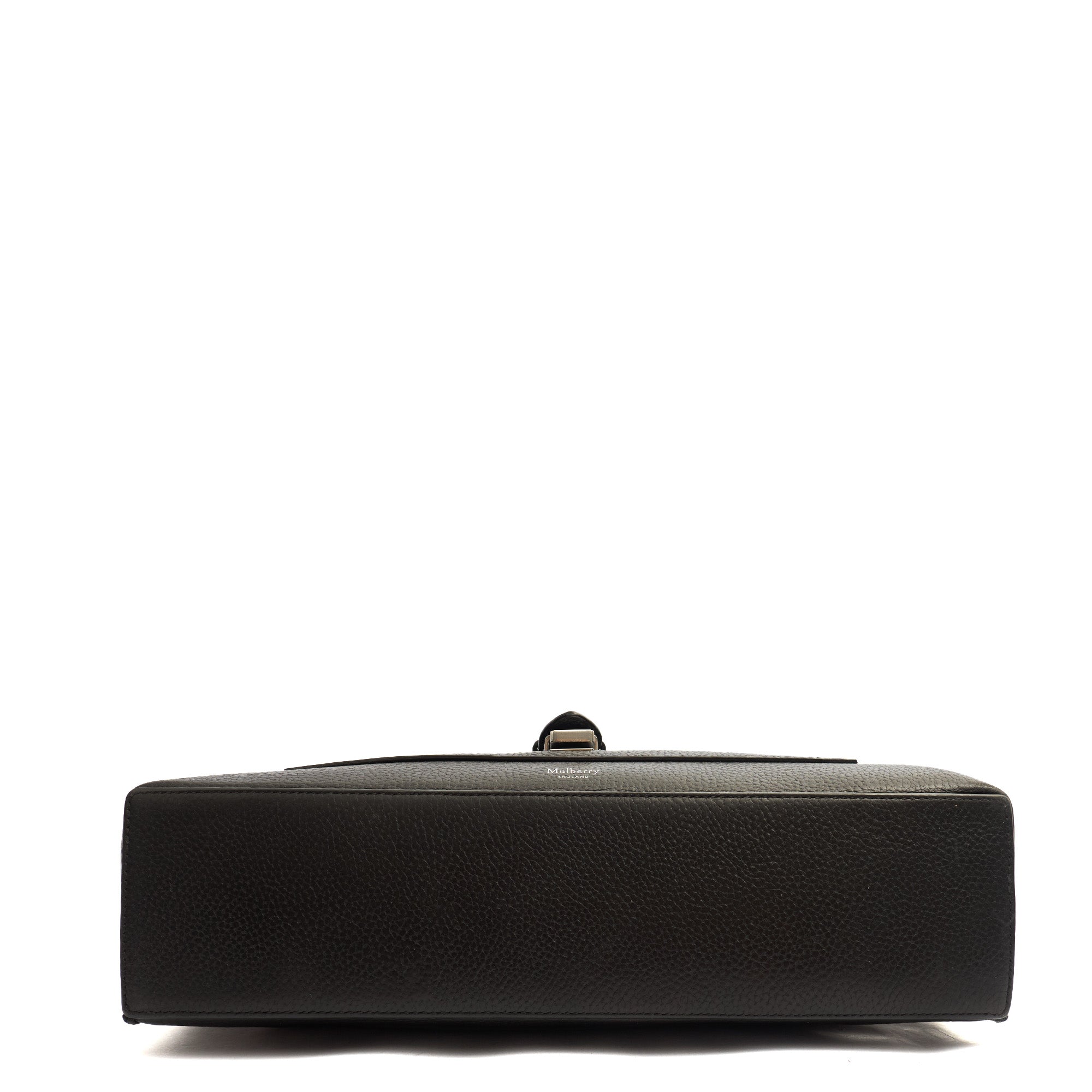Mulberry Satchel Chiltern Satchel in Black, Leather — Top View