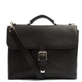 Mulberry Satchel Chiltern Satchel in Black, Leather — Front View