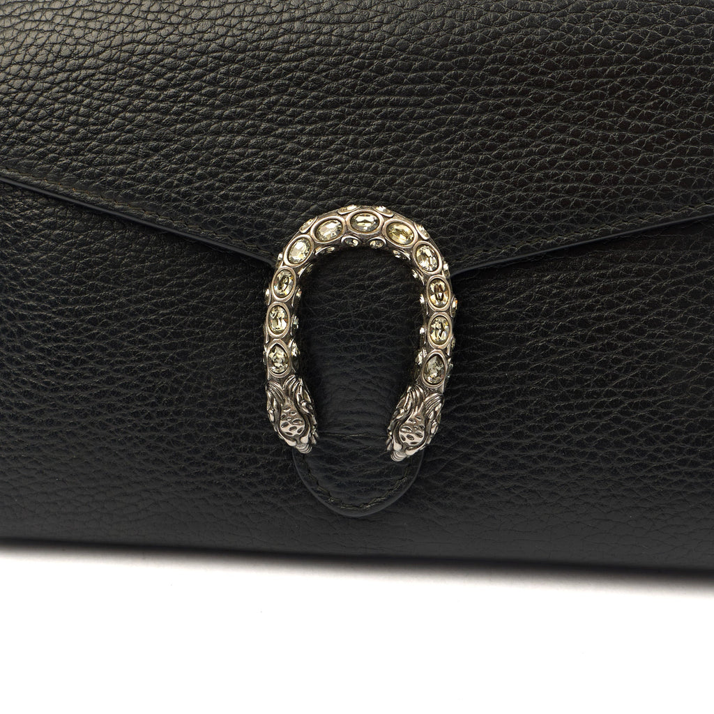 Gucci Clutch Dionysus Chain Wallet in Black, Leather — Alternate View 12
