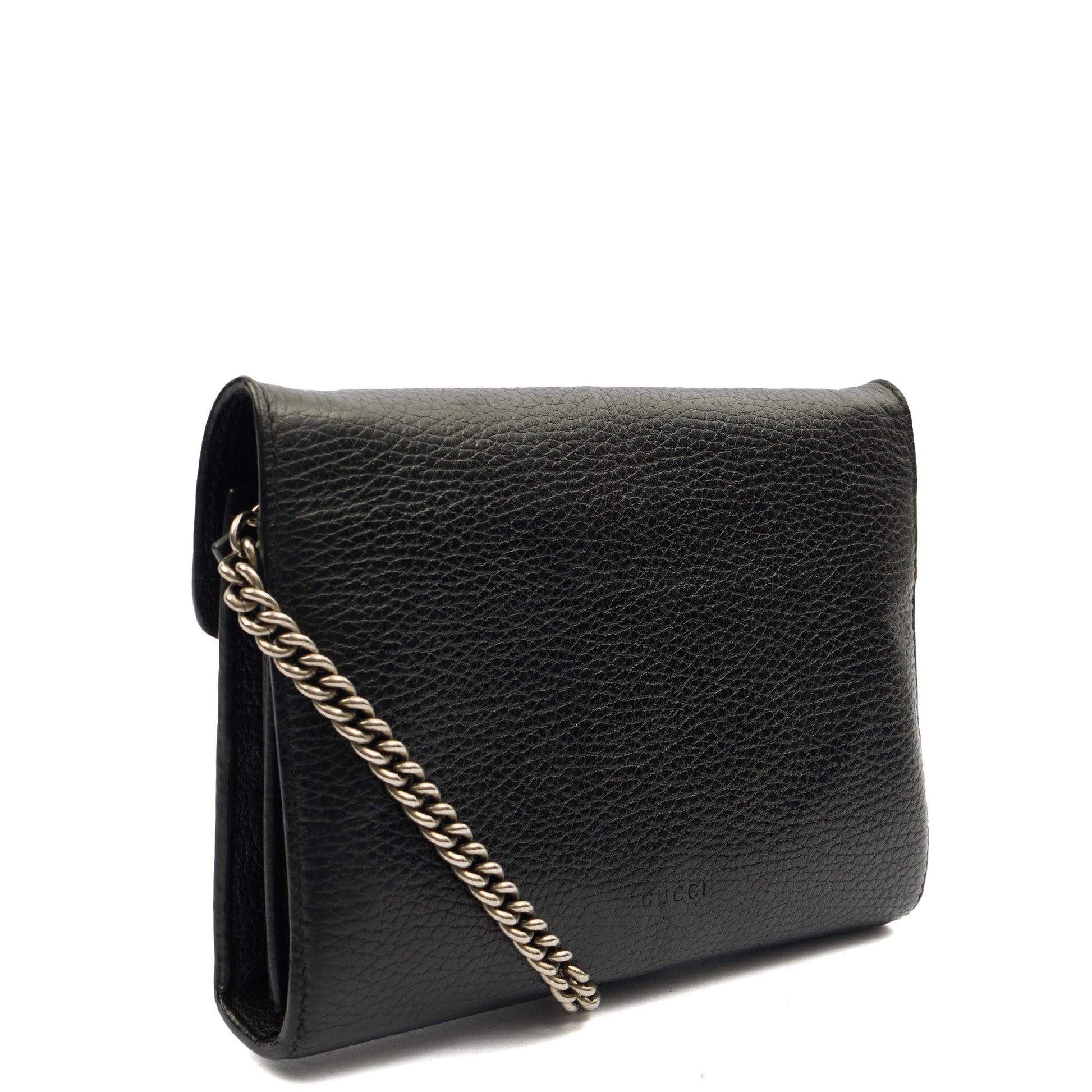 Gucci Clutch Dionysus Chain Wallet in Black, Leather — Alternate View 8