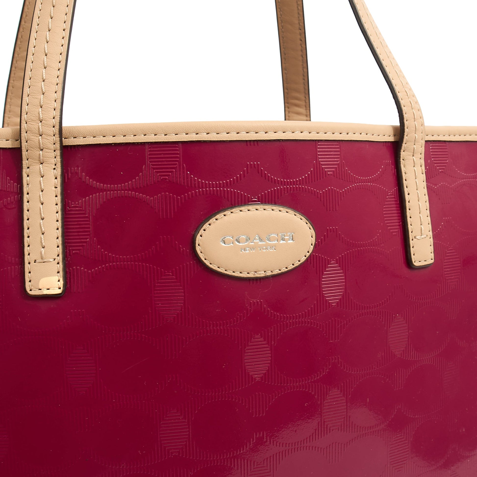 Coach Tote Market Tote in Pink, Leather — Lifestyle View