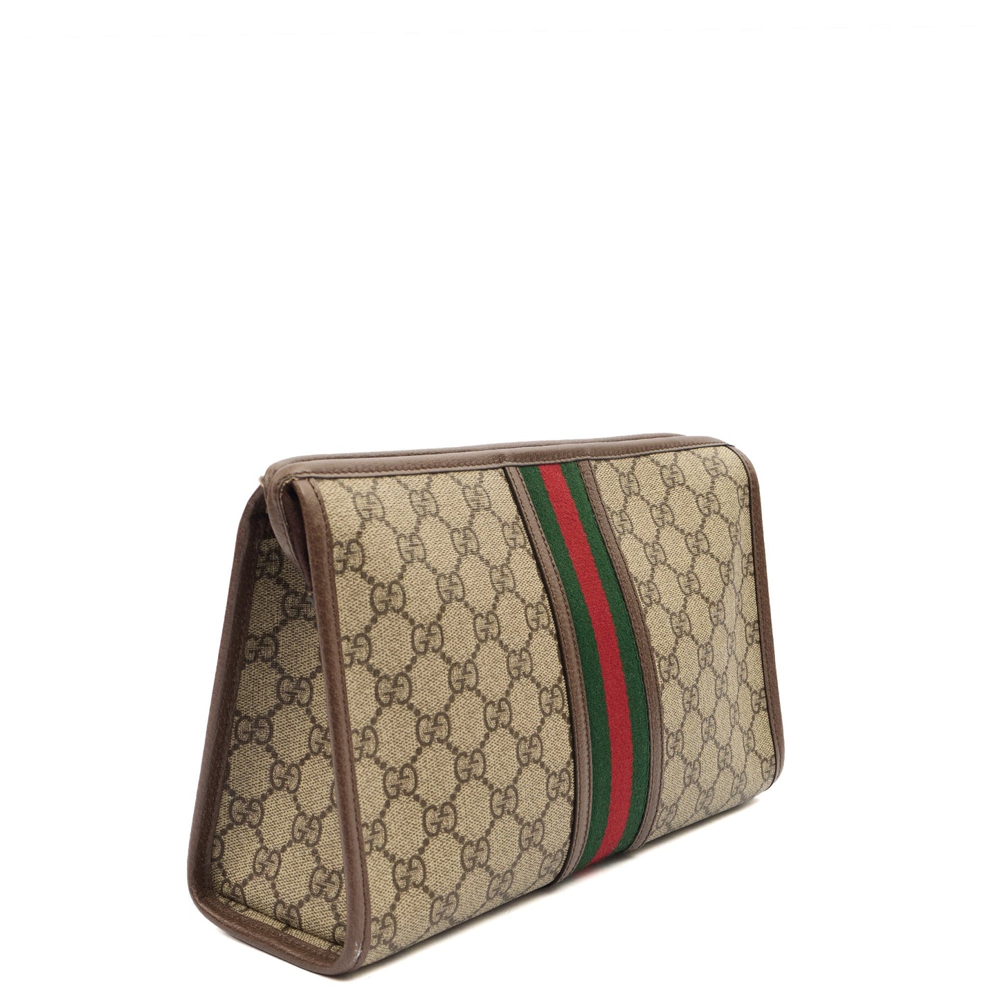 Gucci Clutch Ophidia GG Supreme Pouch in GG Supreme, GG Supreme Canvas — Side View