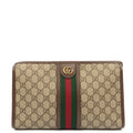 Gucci Clutch Ophidia GG Supreme Pouch in GG Supreme, GG Supreme Canvas — Front View