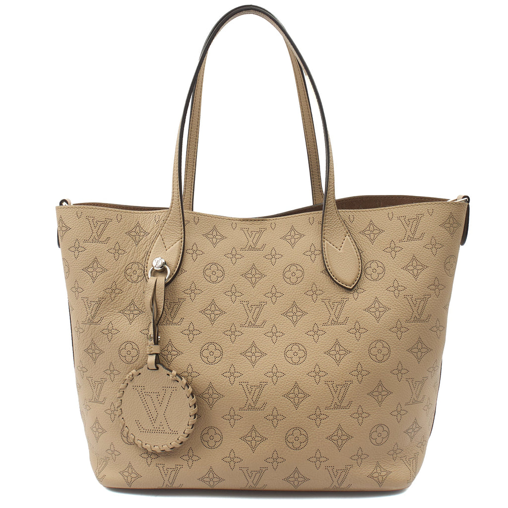 Louis Vuitton Tote Blossom MM Tote in Grey, Mahina Calfskin — Alternate View 8